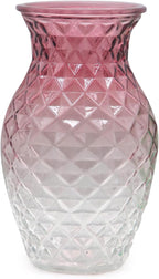 Vase for Flowers Small Glass Vases for Home Decor Table Centerpieces Living Room Bedroom Bookshelf Kitchen Modern Office Wedding Decoration Vintage Flower Vases Red White