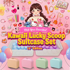 A-【Kawaii Lucky Scoop Suitcase Set】- Edición de 14"
